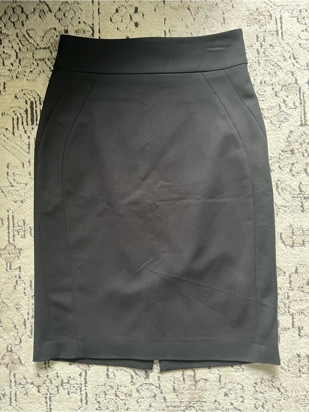 Monton Black Classic Pencil Skirt Fully Lined Size 6 US